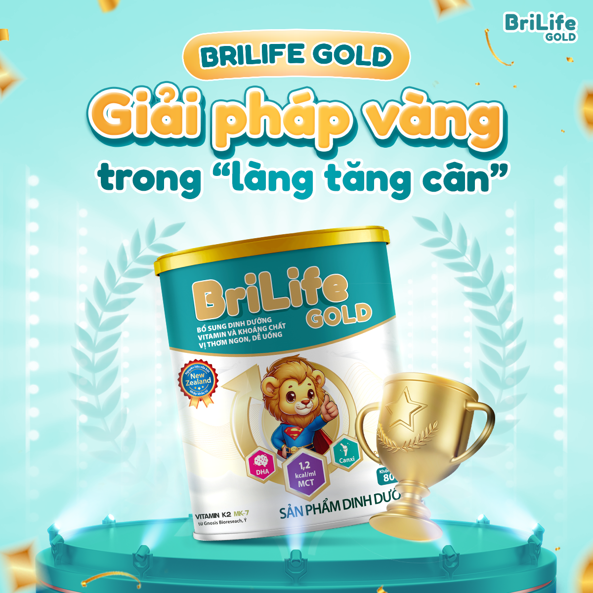 Sữa Briflife Gold – Giải Pháp Dinh Dưỡng Cho Trẻ Biếng Ăn, Nhẹ Cân, Thấp Còi