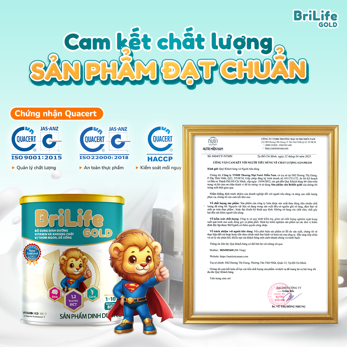BRILIFE GOLD KHI TÌNH YÊU BẮT ĐẦU TỪ 1 LY SỮA